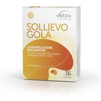 Vebix Nutrients - Sollievo Gola Caramelle Dure Balsamiche, 36 Caramelle