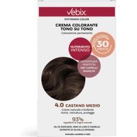 Vebix Phytamin - Color 4.0 Castano Medio Colorazione Permanente, 1 Kit
