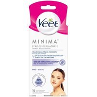 Veet Minima - Strisce Depilatorie Viso Ipoallergeniche, 16 Strisce