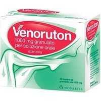 Venoruton 1000mg Oxerutina Trattamento Insufficienza Venosa e Fragilità Capillare, 30 Bustine