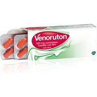 Venoruton 500mg Oxerutina Trattamento Insufficienza Venosa e Fragilità Capillare, 30 Compresse Rivestite