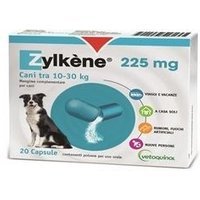 Vetoquinol Zylkene - Mangime complementare per lo stress, 20 capsule Zylkene cani da 225 mg