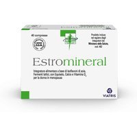 Viatris Estromineral Integratore Menopausa Isoflavoni di Soia, 40 Compresse