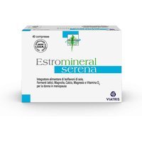 Viatris Estromineral Serena Integratore Menopausa Benessere Ossa, 40 Compresse