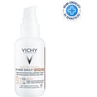 Vichy Capital Soleil - UV-Age Daily Pigment Medium SPF50+ Fluido Solare Anti-Invecchiamento Colorato Colorazione Media, 40ml