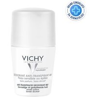 Vichy Deodorante Anti-Traspirante 48H Pelle Sensibile o Depilata Roll-On, 50ml