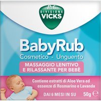 Vicks BabyRub Massaggio Lenitivo e Rilassante per Bebè, 50g