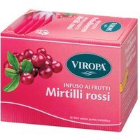 Viropa Mirtilli Rossi Infuso alla Frutta, 15 Bustine