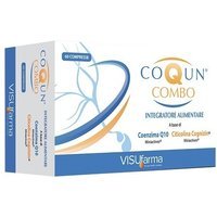 Visufarma Coqun Combo - Integratore alimentare a base di coenzima Q10 e citicolina, 60 compresse