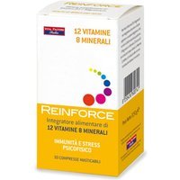 Vital Factors Reinforce - 12 Vitamine + 8 Minerali, 30 Compresse Masticabili