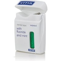 Vitis Dental Tape con Cera Fluoro e Menta Nastro Interdentale Cerato, 50m
