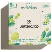 Waterdrop Microdrink - Focus Bevanda gusto Lime e Caffè Verde, 12 cubetti