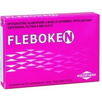 Wikenfarma Fleboken 30 compresse - Integratore per il microcircolo e la circolazione venosa, 31,5 g