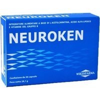 Wikenfarma Neuroken - Integratore per il sistema nervoso con acido alfa lipoico, 36 capsule
