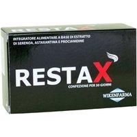 Wikenfarma Restax softgel - Integratore per la prostata e i capelli, 30 capsule e 30 softgel