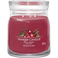 Yankee Candle Black Cherry - Candela Profumata Signature Media, 368g