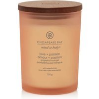 Yankee Candle Love & Passion - Candela Profumata Pompelmo e Mango Media, 250g