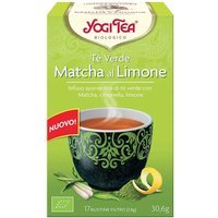 Yogi Tea Tè Verde Macha Limone Infuso Ayurvedico, 17 Bustine