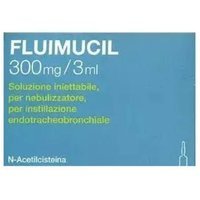 Zambon Fluimucil 300mg/3ml N-acetilcisteina Soluzione per Nebulizzatore Mucolitico, 20 Fiale