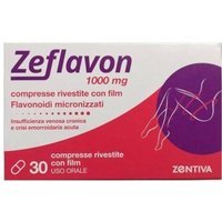 Zeflavon 1000mg Flavonoidi micronizzati per Insufficienza Venosa e Crisi Emorroidaria, 30 Compresse