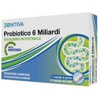 Zentiva Probiotico 6 Miliardi Integratore Alimentare, 24 Capsule