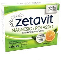 Zeta Farmaceutici Zetavit - Magnesio e Potassio Senza zuccheri, 24 Buste