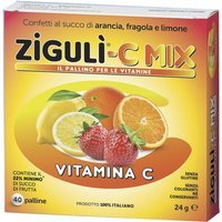 Zigulì C Mix Integratore di Vitamina C in Confetti, 40 palline