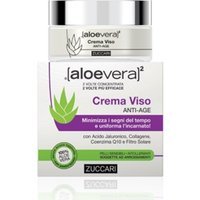 Zuccari Aloevera2 - Crema viso antirughe per minimizzare i segni del tempo, 50 ml