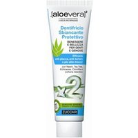 Zuccari dentifricio sbiancante Aloevera2 - Pasta protettiva contro la placca e il tartaro, 100 ml