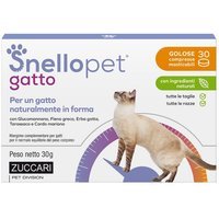 Zuccari Snellopet compresse masticabili - Integratore per il peso del gatto, 30 compresse