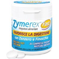 Zymerex Fast Integratore Alimentare per la Digestione, 30 Compresse Masticabili