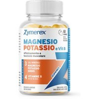 Zymerex Magnesio Potassio e Vitamina B6 Integratore Spossatezza e Fatica Muscolare, 60 gummies