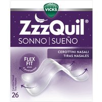 ZzzQuil Cerottini Nasali per Alleviare la Congestione Nasale Notturna e Favorire il Sonno, 26 Pezzi
