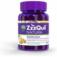 ZzzQuil Natura Integratore Melatonina per Dormire Mango e Banana, 30 Pastiglie