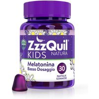 ZzzQuil Natura Kids Integratore Melatonina per Dormire Bambini, 30 Pastiglie