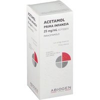Acetamol Prima Infanzia 25mg/ml Paracetamolo Sciroppo Febbre e Dolore, 100ml