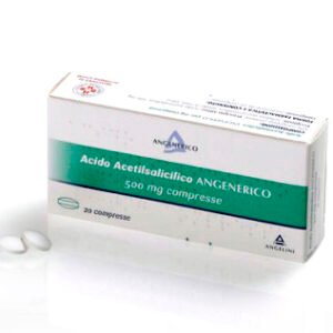 Acido acetilsalicilico angenerico 500 mg compresse