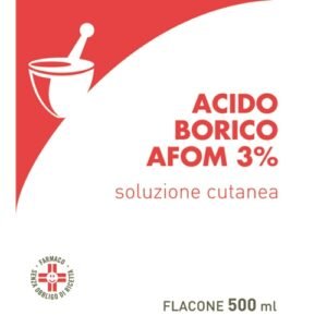 Acido borico 3% 500ml afom