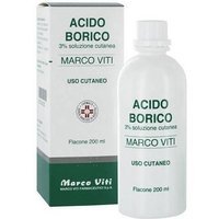 Acido Borico Mv 3% Soluzione Cutanea Antisettica e Antibatterica, 200ml