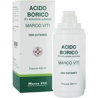 Acido Borico Mv 3% Soluzione Cutanea Antisettica e Antibatterica, 500ml