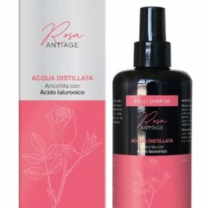 Acqua distillata arricchita rosa antiage pelli over 35 200 ml