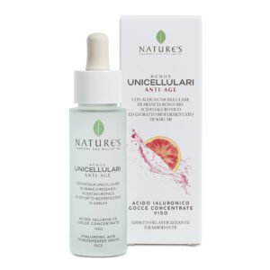 Acque unicellulari acido jaluronico gocce viso anti age arancia rossa 30 ml