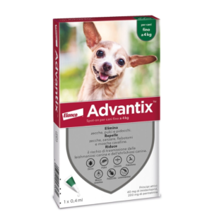 Advantix Spot-On Cani Fino A 4 Kg 1 Pipetta Monodose 0,4 Ml