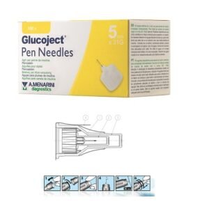 Ago per penna da insulina glucoject lunghezza 5 mm gauge 31 100 pezzi