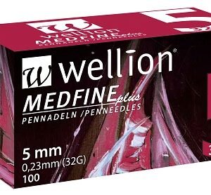 Ago per penna da insulina wellion medfine plus 5 32 gauge lunghezza 5 mm 100 pezzi