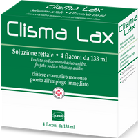 Alfasigma Clismalax Soluzione Rettale Trattamento Stitichezza Occasionale, 4 Flaconi da 133ml