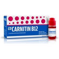 Alfasigma CoCarnitin B12 Medicinale con Carnitina e Vitamina B12 per Convalescenza e Debilitazione, 10 Flaconi