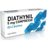 Alfasigma Diathynil 5mg Compresse di D(+)Biotina Trattamento Dermatiti di Varia Natura, 30 Compresse