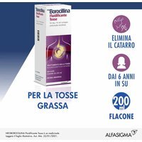 Alfasigma Neoborocillina Fluidificante Tosse 30mg/10ml Sciroppo per Tosse Grassa Tosse con Catarro, 200ml