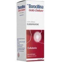 Alfasigma Neoborocillina Gola Dolore Collutorio 0,25% Flurbiprofene Azione Rapida, 160ml